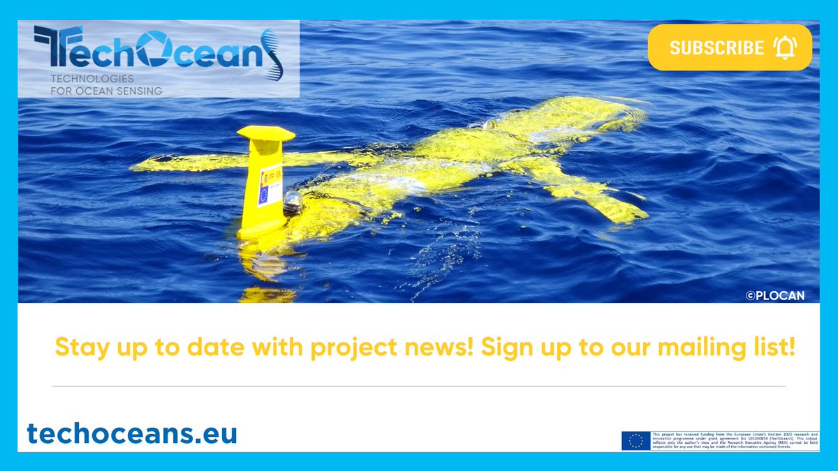 Want to stay updated on TechOceanS news and project developments?🌊

Sign up to our mailing list!😀

📧techoceans.us7.list-manage.com/subscribe?u=fc…

#oceanmonitoring #oceanobservation #H2020 #healthyoceans #oceansensing #EUresearch #EU