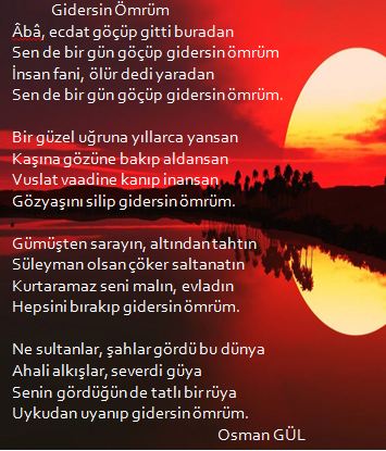 gulosman's tweet photo. Gidersin Ömrüm
#İnsan #hayat #şiir #edebiyat https://t.co/iSI55D3m0y