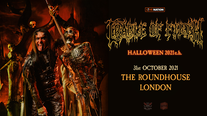 JUST ANNOUNCED: <a href="/CradleofFilth/">Cradle of Filth</a> will play a one-off show at London's Roundhouse on 31 October 🎃🎃🎃

Tickets go on sale Wednesday >> bit.ly/3mbij78