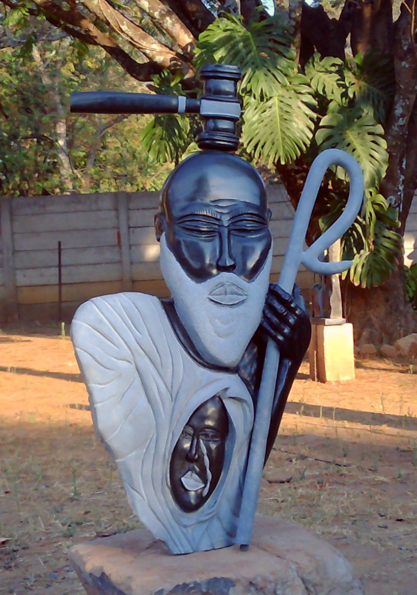 daddyhope's tweet image. I would like to congratulate Zimbabwean sculptor &amp;amp; lawyer @DavidNgwerume for this piece which was inspired by the story of the 14 year old child Memory Machaya who died at an Apostolic shrine giving birth after being raped under the guise of marriage!
RETWEET for the world to see