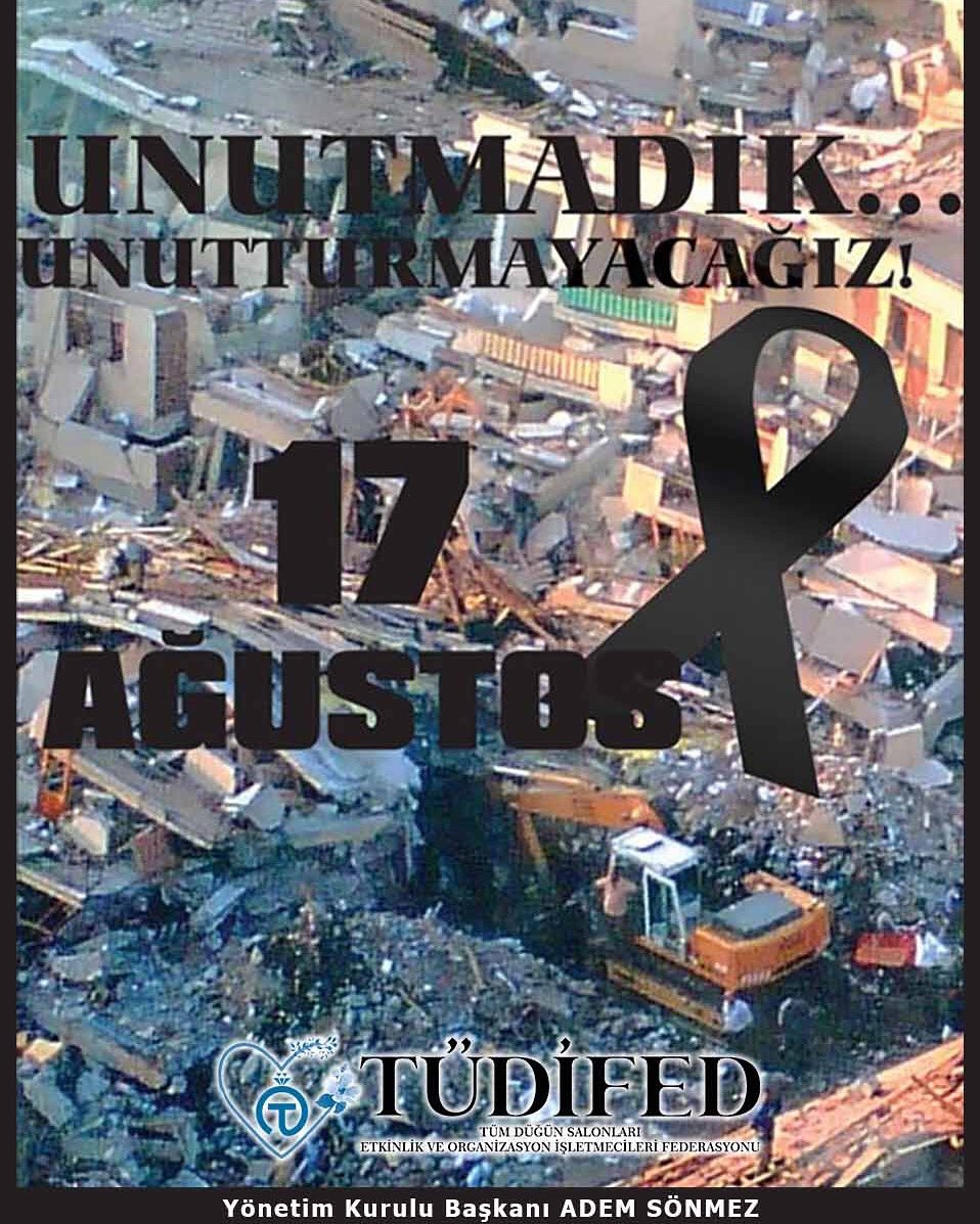 #17Ağustosdepremi Rahmetle anıyoruz
