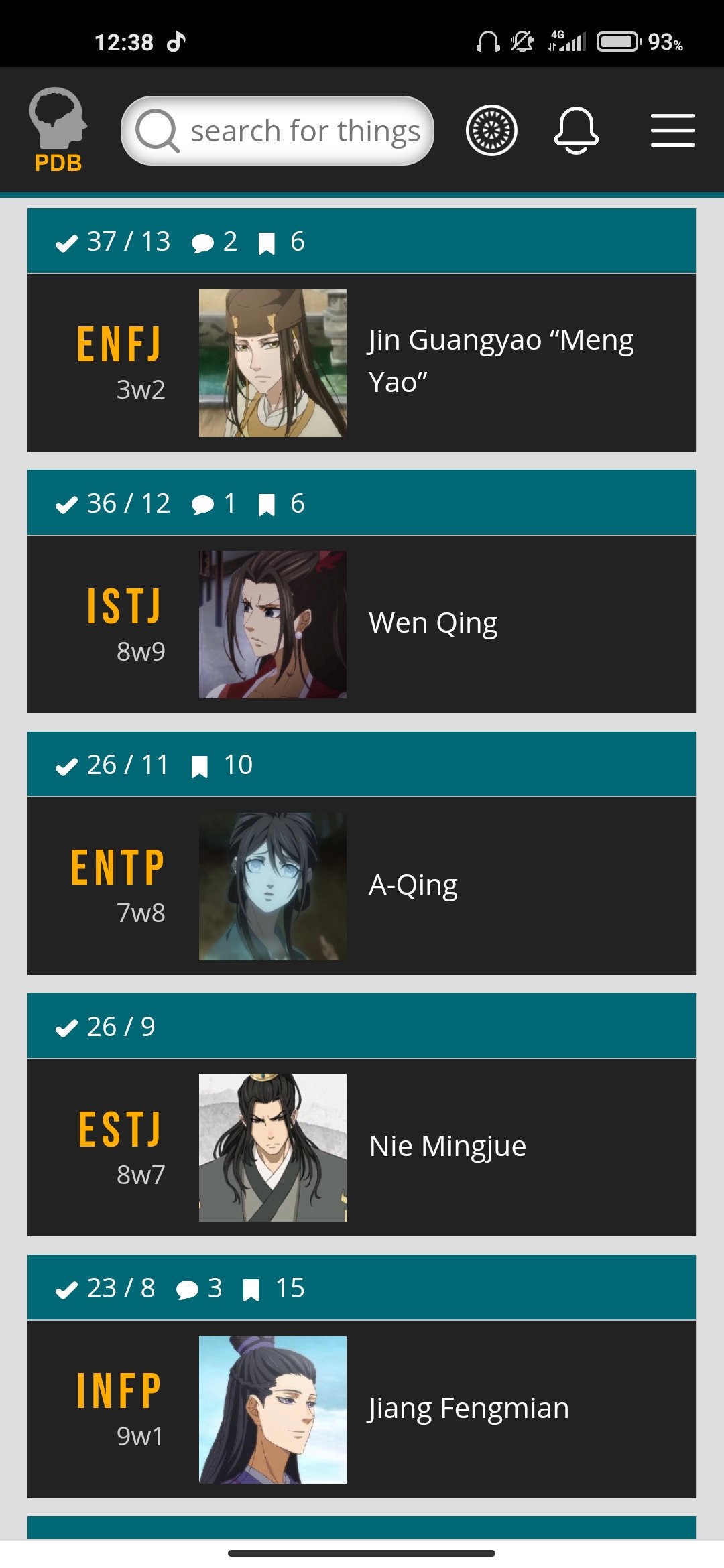 🔥 Grandmaster of Demonic Cultivation (Mo Dao Zu Shi) MBTI