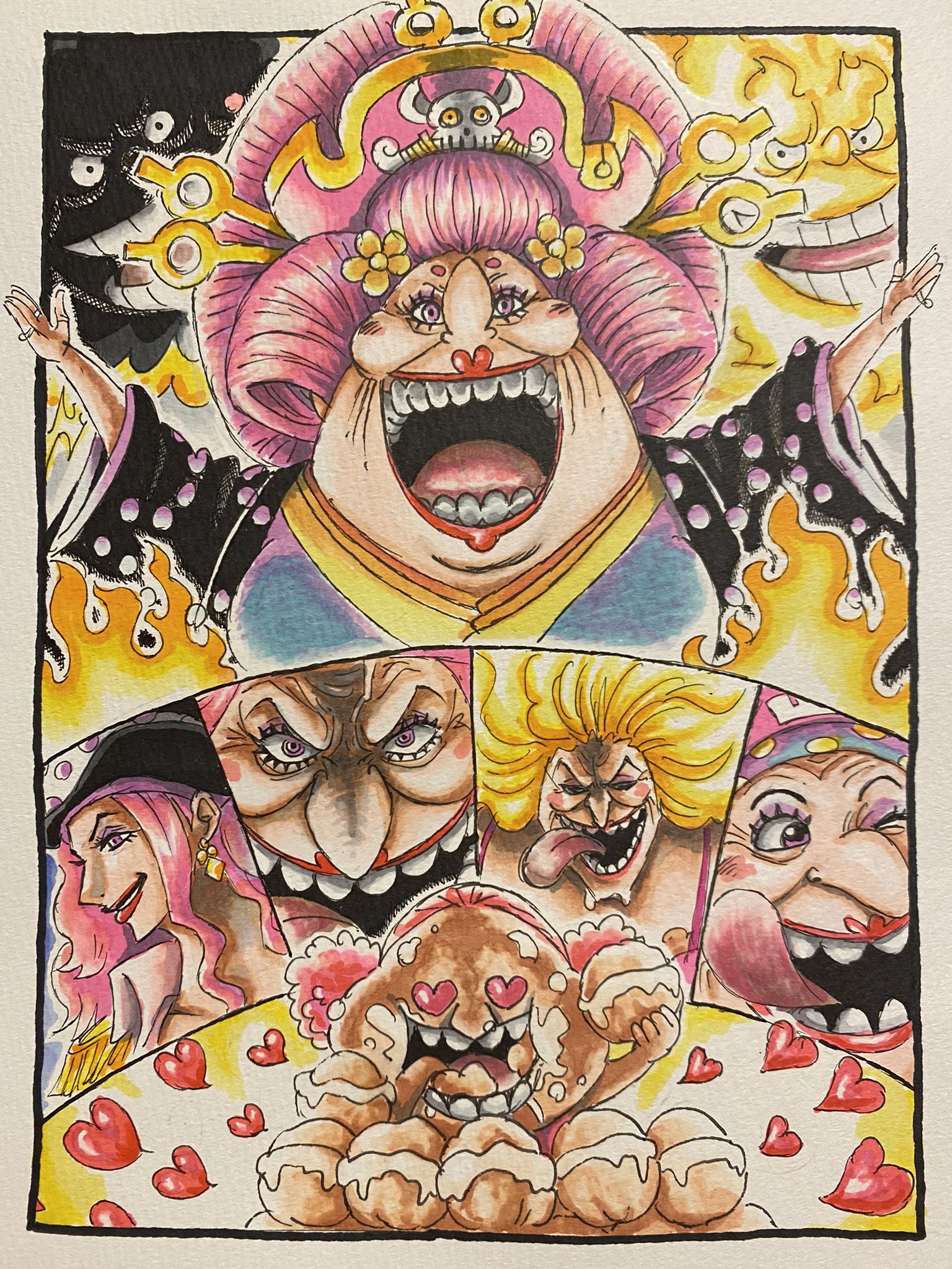 まさる 双子 Rt Daichan Op ビッグマム詰め合わせ 熱烈なマム推しの Ohanachan617 さんのリクエストにお応えして 全力でリンリン描きました 最強で最凶のマムの今後も気になりますね O Onepiece イラスト ビッグマム Illus Twitter