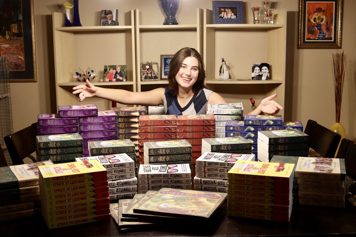 TweetsBySydney's tweet photo. It time for my (very late) spring book drive donation delivery of 133 books to Rady Children’s Hospital! I’m so grateful for the support I have received during this time, and always. Thank you @chriscolfer for your inspired writing; I don’t know where I’d be today without it! https://t.co/A1gmNRPqdr