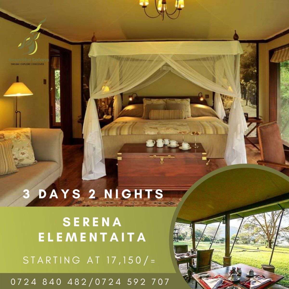 Bountifulsafari's tweet photo. Serena Elementaita 

Per person sharing per night
 - KES 17,150.

#Dream #Explore #Discover #TheBountifulExperience https://t.co/OPKi4OtlPl
