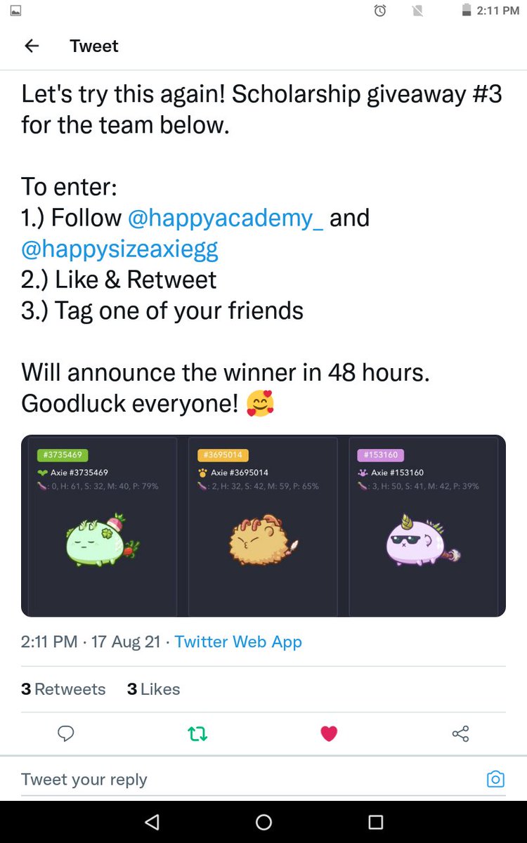 macaskill315's tweet photo. @happyacademy_ @happysizeaxiegg Done!🙏🙏🙏🙏🙏

@resetround29 @GirlieNesnia @jason9391 @JayveeSalazar11 @mryrsdzn https://t.co/EajFmGao5m