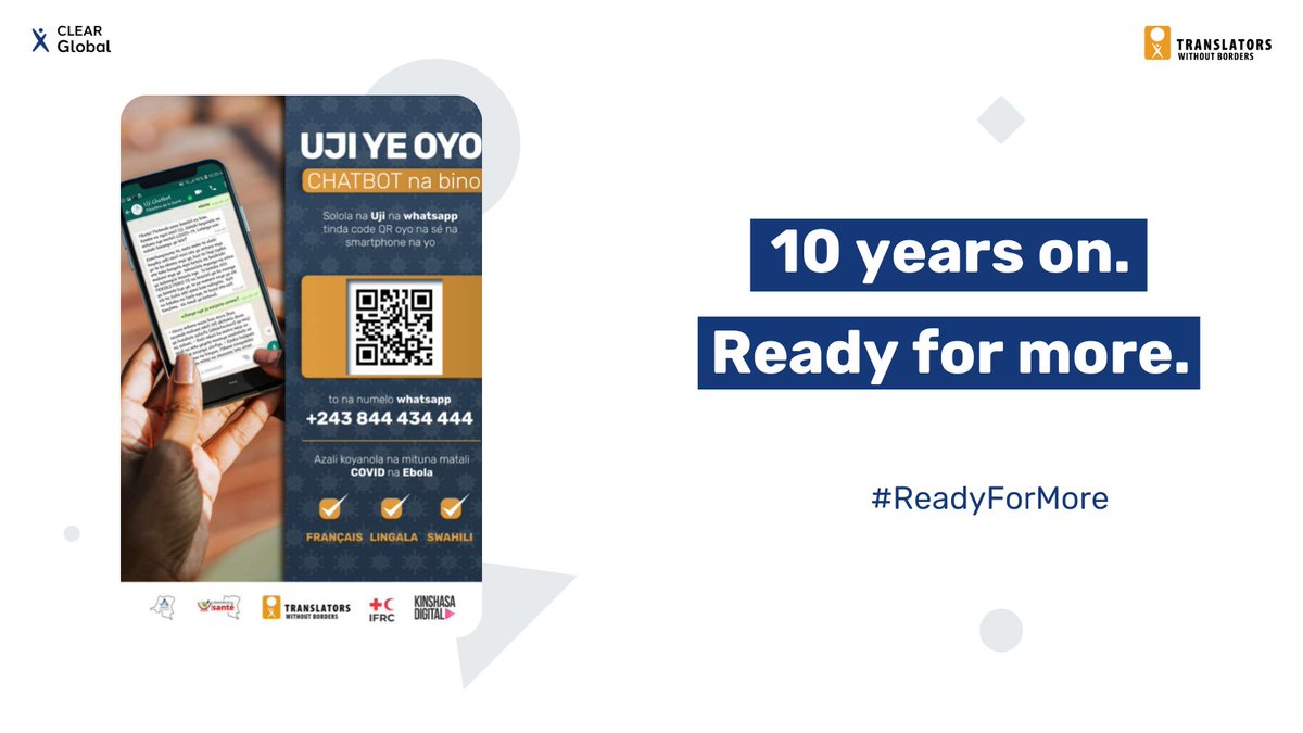 CLEARGlobalOrg's tweet photo. Today, we want to do more. Create more language solutions. Support more people.

You can help. Donate now. Because we’re #ReadyForMore. - https://t.co/qn0Qe3lRNB https://t.co/y0wPbGlQc4