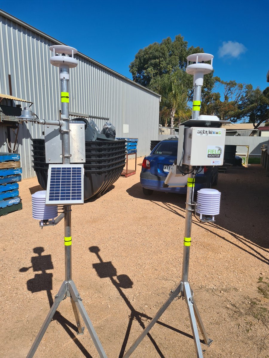 Quick 2 day trip over to Eyre Peninsula. 
6x <a href="/EnviroProProbes/">EnviroPro SoilProbes</a> installed as part of ResilientEP project, profiles wet 100+cm

Delivered satellite modem #WeatherStation to Ceduna for deployment in Maralinga APY lands

Drop into family farm, always a treat, canola looking awesome