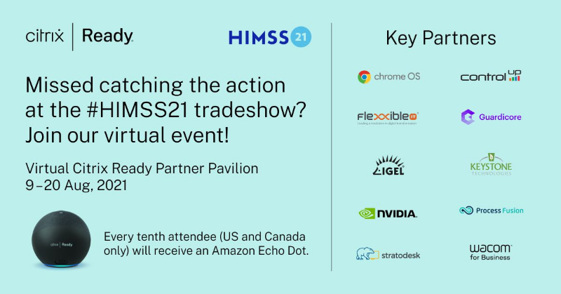 Missed the catching the action at #HIMSS21 last week? Watch the key @Citrix Ready partner sessions here - buff.ly/3hYgyHR