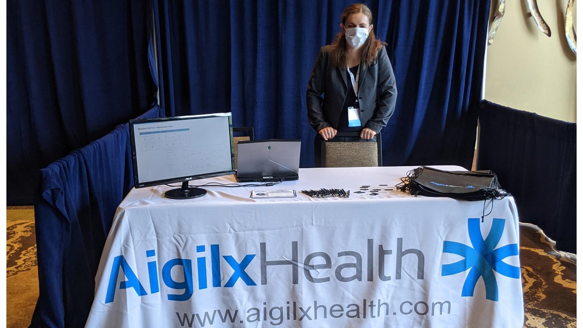 AigilxHealth's tweet photo. Enjoying networking and meeting new friends at #SHIEC21! Stop by our booth to learn about the next generation of HIE data software, our data aggregation platform: Meridian DAP #Aigilx #MDAP https://t.co/INJ4iGprrT