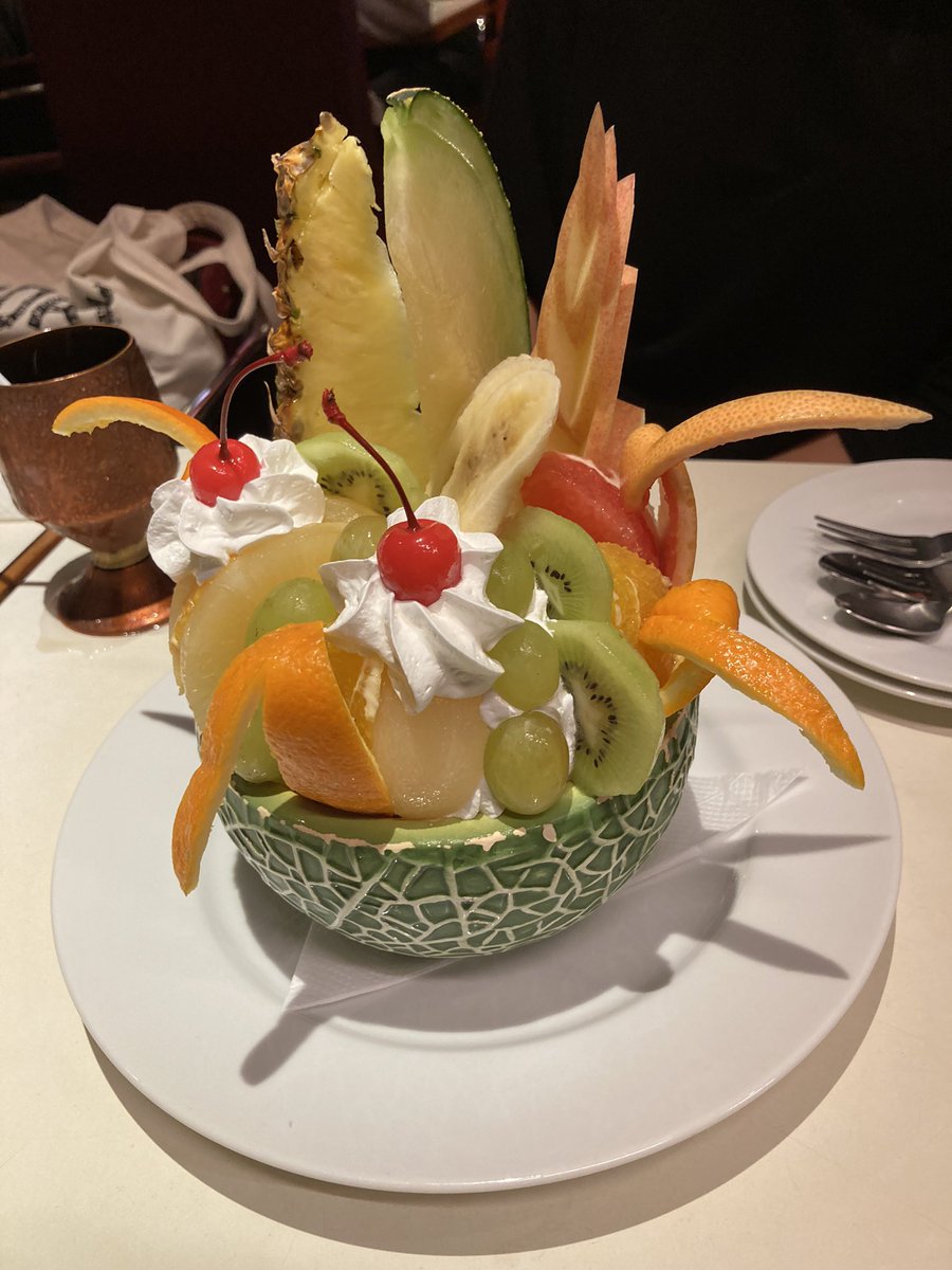 フルーツ山盛りプリンアラモード 蒲田 喫茶店チェリーの場所 口コミは