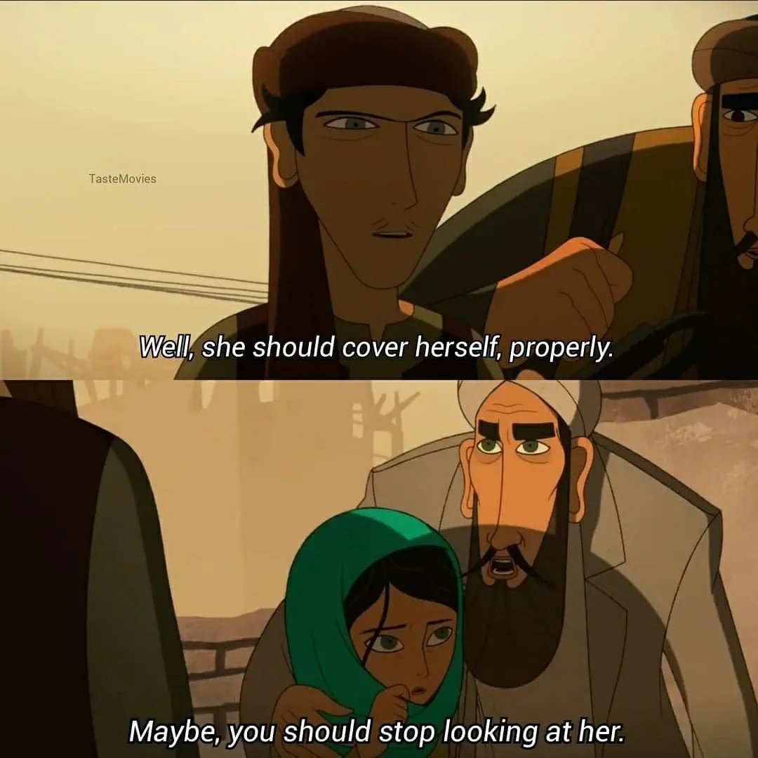 notSoSweetLove's tweet photo. #Taliban 
The whole Idea behind wearing chaddars is that 
'Men cannot control their urges so women must compensate' https://t.co/miMuc1UlTX