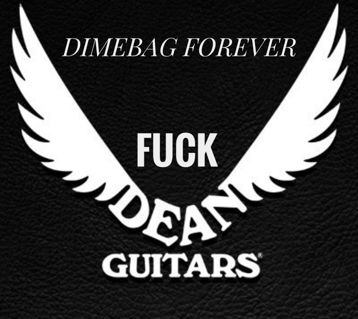 killer694vq's tweet photo. Dime was @DeanGuitars. Dime was the reason I’ve owned 3 Dean guitars. Dime is also the reason I will never buy a Dean product again. #dimebagdarrell #dimebag #deanguitars #razorback #deanml #dimebagforever #pantera #damageplan #getchapull #blacktoothgrin #bottleofjage #dean https://t.co/eoEVfQgK2a