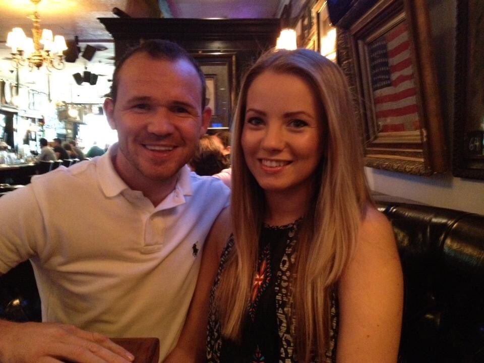 Pajpunisher's tweet photo. On this day 8 years ago with the wife @mrs_hyland14 we where in Boston to watch @TheNotoriousMMA beat Max Holloway. Even done his ACL during the fight and still one! What a great night even went to the after party ha 👊🏼 #ProperChamp https://t.co/wfBrBaIfqN