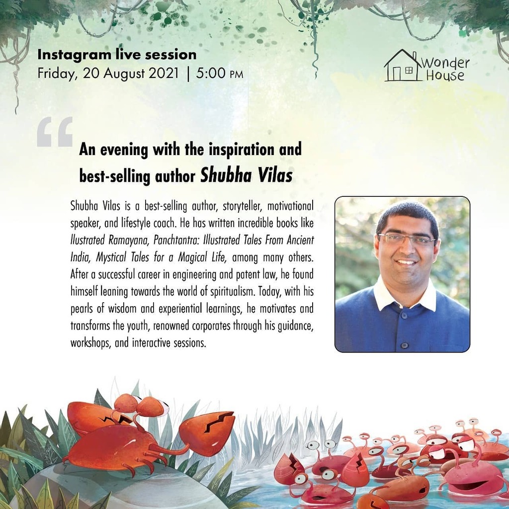 wonderhousebook's tweet photo. Join us live for this amazing session with Author @shubhavilas ..
August 20th, 2021
5 pm, Friday ...
Stay tuned!!!!!
#comingsoon #chitchats #talkshows #instagramlive #talktoauthor #wonderhousebooks #instareaders #bookishcommunityindia #readersofinstagramππβ€οΈ #bookishloveπ§‘ β¦ https://t.co/HPkal5uc3r