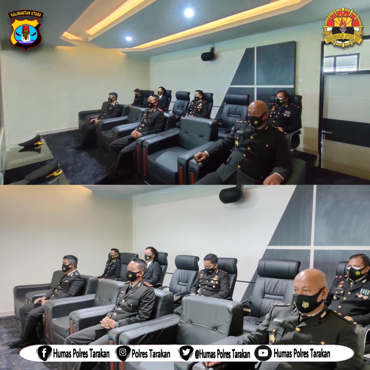 PolresTarakan's tweet photo. Humas Polres Tarakan : Selasa (17/08/21). Bertempat di Ruang Command Center Polres Tarakan telah dilaksanakan upacara Detik detik Proklamasi dalam rangka memperingati HUT Republik indonesia ke- 76 secara virtual.
#polisiindonesia #polisi_indonesia https://t.co/0vl1mdjxqb