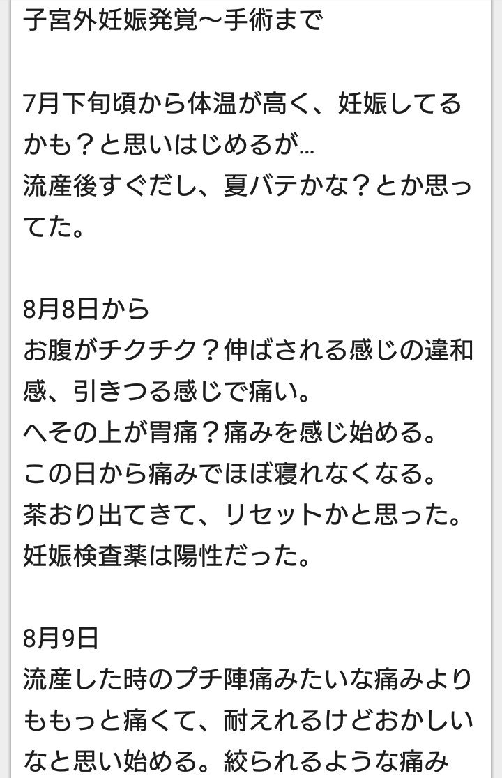 子宮外妊娠 Twitter Haku