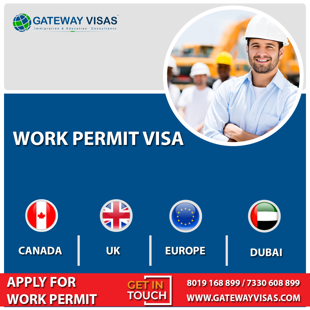 Looking for work permit visa in Canada, UK, Europe & Dubai?
You are at the right place, contact Gateway Visas.

Visit: bit.ly/2OVx2EJ 
Call: 80191 68899 / 73306 08899

#GatewayVisas #workpermit #WorkPermitCanada #ukworkvisa #dubaiworkpermit #Europeworkvisa #Hyderabad