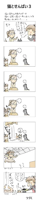 猫とせんぱい3#こんなん描いてます#自作マンガ #漫画 #猫まんが #4コママンガ #NEKO3 