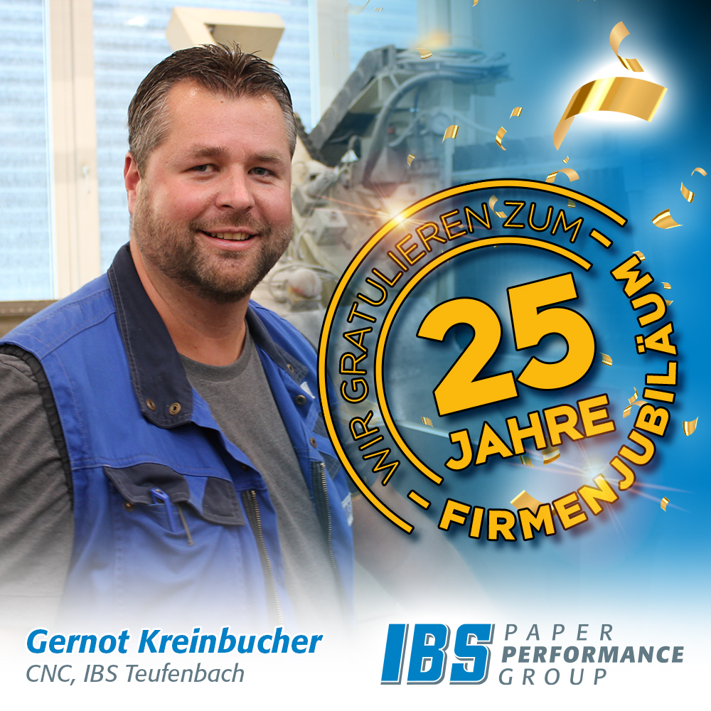ibs_ppg's tweet image. We congratulate our colleague Gernot Kreinbucher very warmly on his 25th company #anniversary! 

He supports IBS as an employee at our CNC machines. 

Thank you very much for your many years of commitment! 💪🔝

#apprenticetraining #apprenticeship #proud