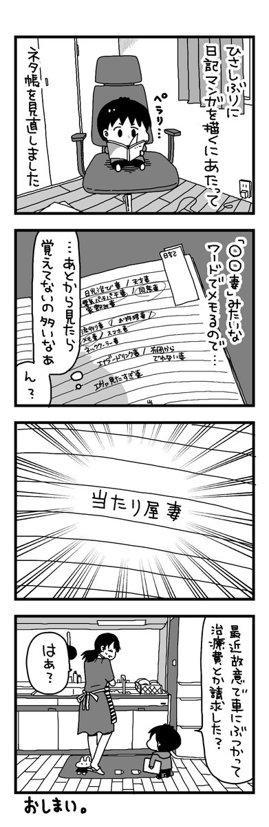 日記マンガ『僕の記憶にない妻』 