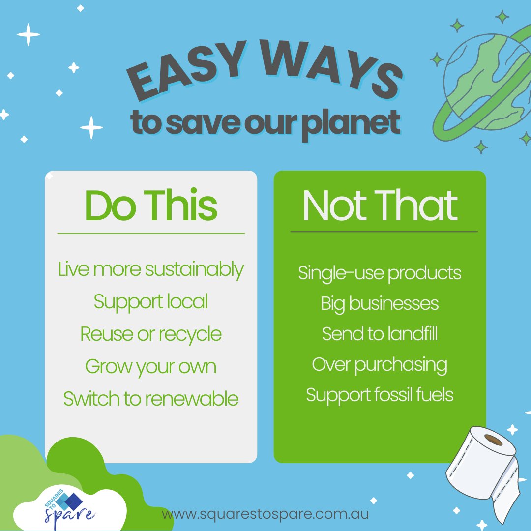 SquaresToSpare's tweet image. Carrying on with #KABWeek we wanted to share some tips that may help you make the small changes that build up to a larger shift. 🌏

Each decision we make in a day has a larger impact, if we make different decisions we'll slowly see a huge impact. 👍