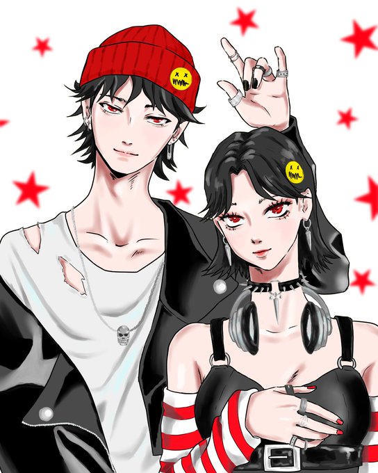 パンクファッションのtwitterイラスト検索結果 古い順