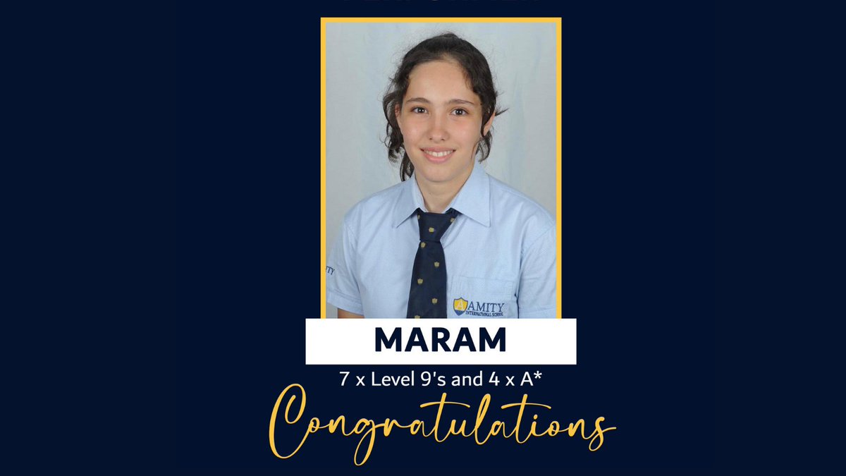 Congratulations to Maram on her well-deserved success.

She is one of our top 2021 GCSE Performers 👏🏻

#GCSESuccessStories #AmityAbuDhabi #scholarinthemaking