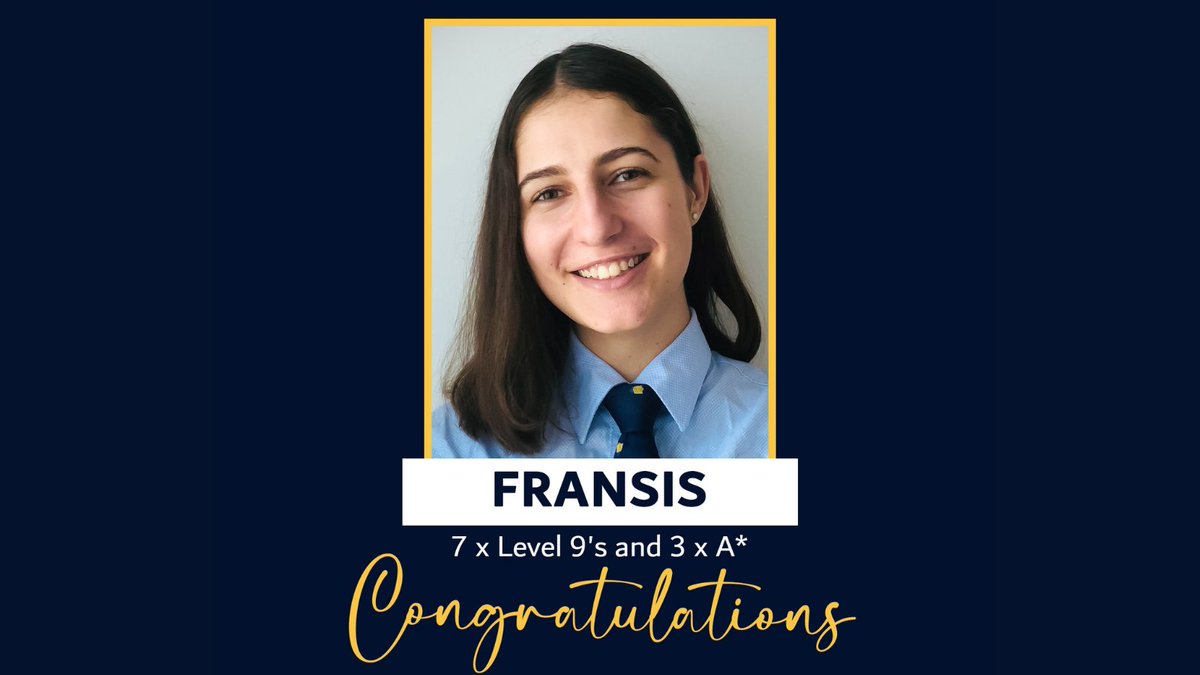 Congratulations to Fransis, one of our top performers for her outstanding GCSE 2021 performance.

Truly an amazing achievement 👏🏻

#GCSESuccessStories #AmityAbuDhabi #scholarinthemaking