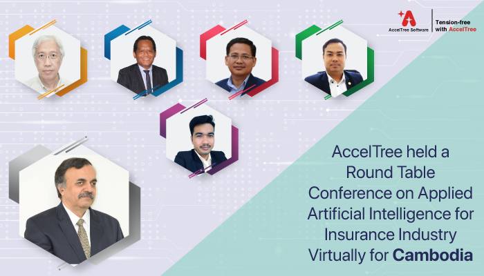 AccelTree's tweet image. AccelTree Software hosted a virtual round table conference for Cambodia. The conference saw participants from different insurance organizations.

Read more: acceltree.com/folder/whitepa…
.

#acceltreesoftware #cambodiavirtualconference #artificialintelligence #insurancesolutions