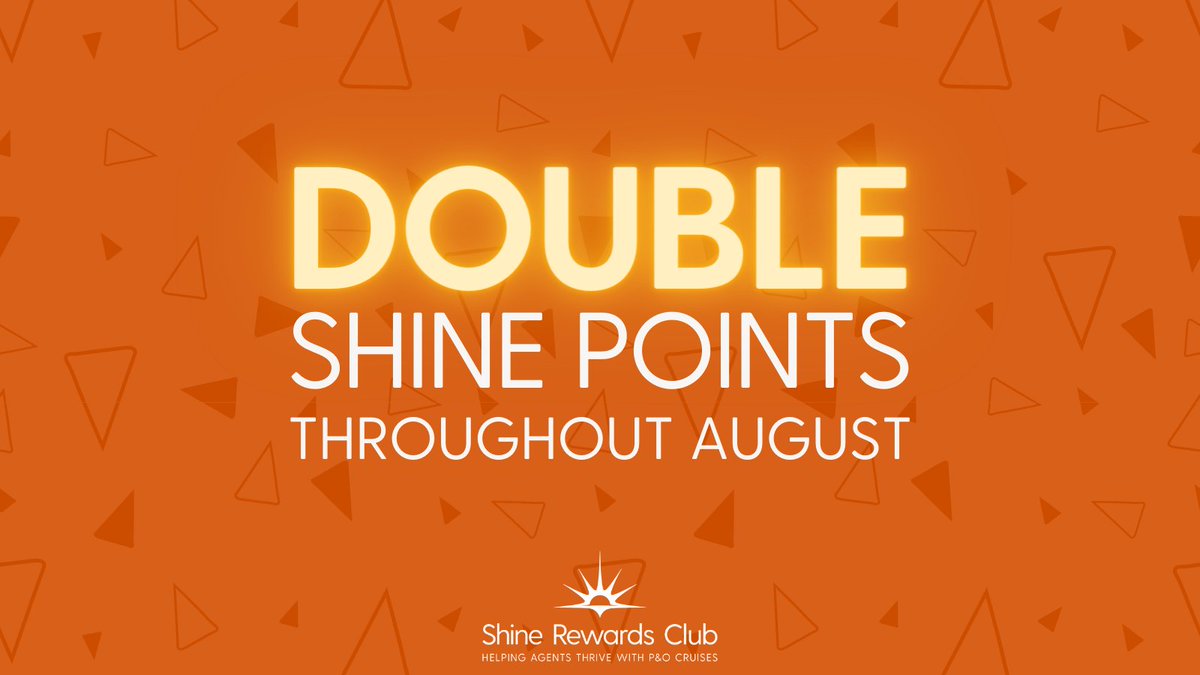 🌟 DOUBLE Shine points for our UK getaways 🌟

Book a UK getaway throughout the month of August and receive double Shine points on all fare types! 
For more information and to spin your booking click here - shinerewardsclub.com/.../double-shi…...