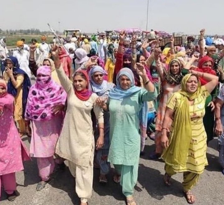 Murti_Nain's tweet image. Facts: “Women” make up more than half of the Agrarian Workforce. In #FarmersProtest ,Women Farm Supporters play a pivotal Role and have been Continuously leading the “Revolution” from the Front. 
 #ModiWillDestroyAPMC 
 #FarmersProtest