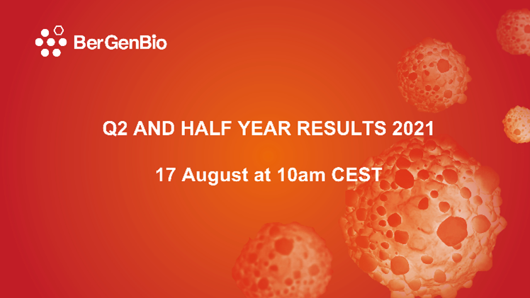 Today we announced our financial results for the second quarter and first half of 2021.

A presentation by BerGenBio's senior management team will take place today at 10:00 am CET at this link: channel.royalcast.com/landingpage/he…

Read the full announcement here: bit.ly/3ANrcYv