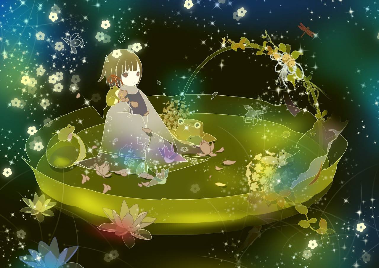 紅豆井 ハスの葉 イラスト好きな人と繋がりたい 絵描きさんと繋がりたい 夏の創作クラスタフォロー祭り T Co Tt5yiivcrw Twitter