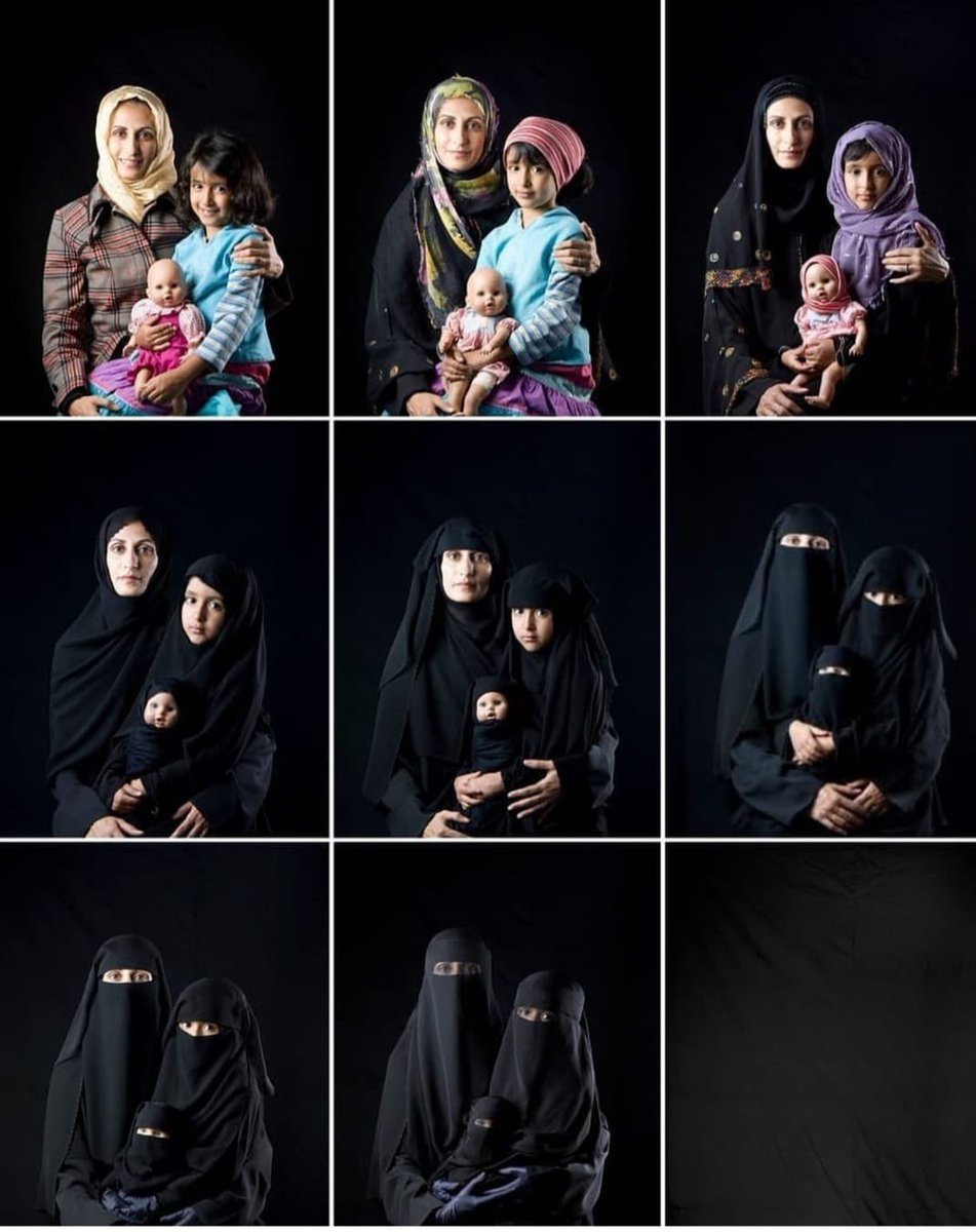 Para las mujeres Afganas la vida será así 🖤 a partir de ahora , qué terrible es ser invisible, no existir,  por el hecho de ser mujer. 
La represión y la anulación de la mujer es el símbolo más triste de ese extremismo.
#mujeresafganas
<a href="/ONU_es/">Naciones Unidas</a>