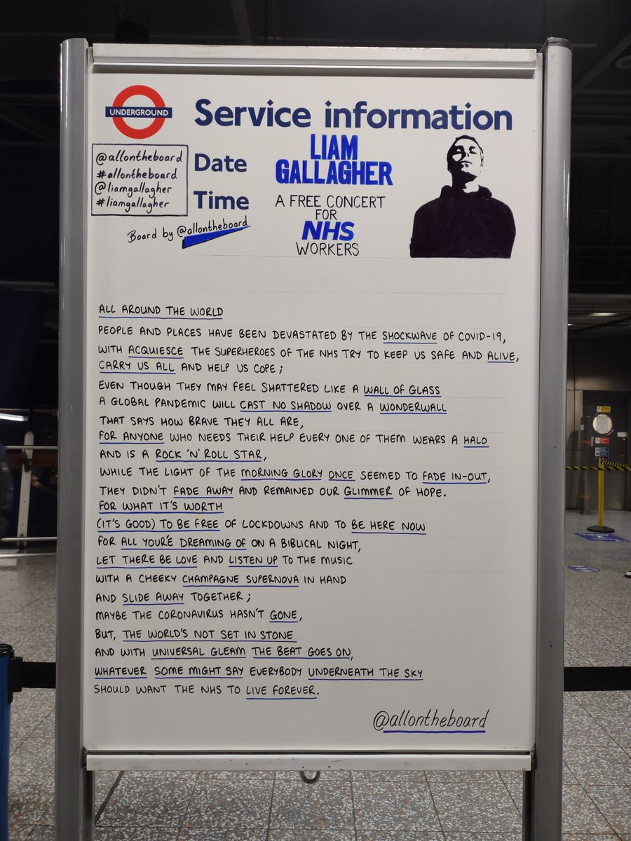 Tonight Liam Gallagher is back on stage where he belongs and performing a free concert for NHS workers. 
The O2 Arena in London is going to rock. 
It will be a biblical night.
<a href="/allontheboard/">All On The Board</a> 

<a href="/liamgallagher/">Liam Gallagher</a> #LiamGallagher #allontheboard