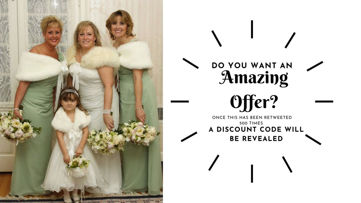 fauxplay_furs's tweet photo. Who wants a discount code? RT for us to reveal! #fauxfur #weddings #accessories #weddingideas #bridesmaid https://t.co/BbrQQaLMwQ
