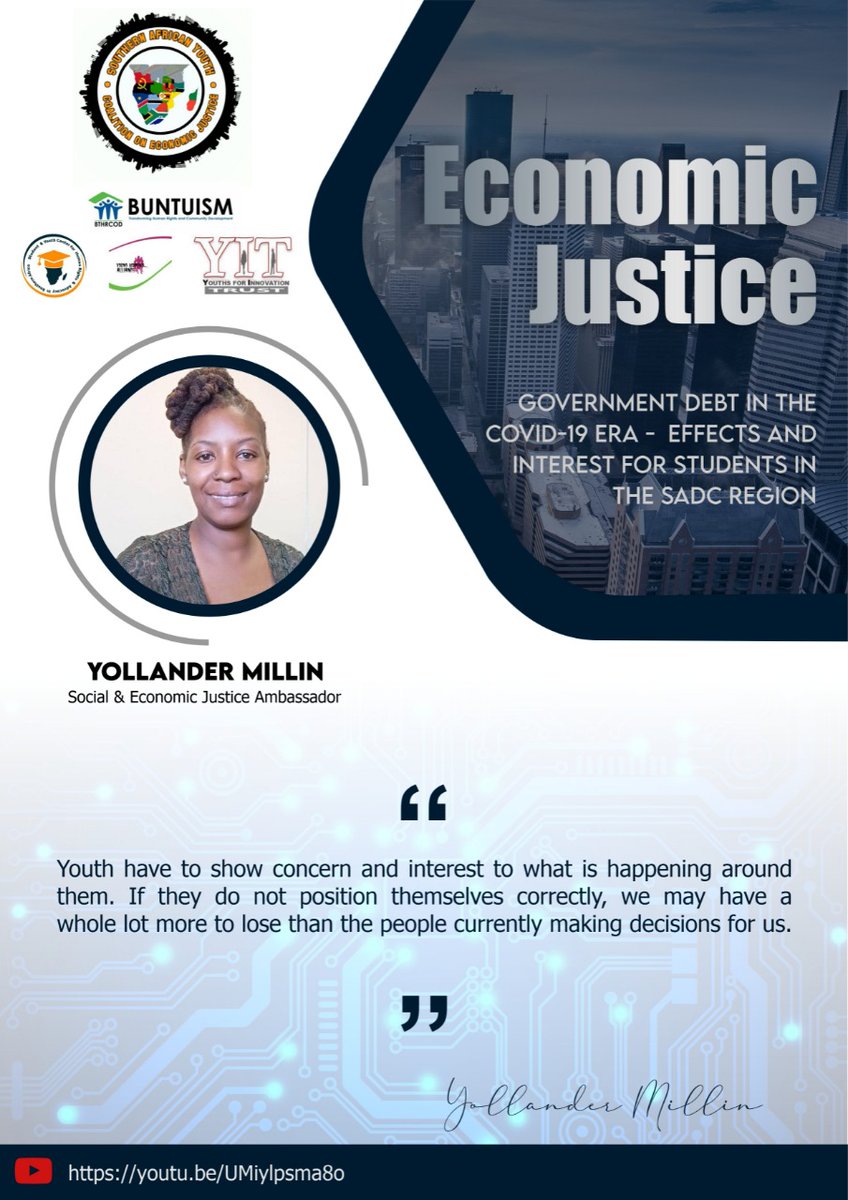 To facilitate economic leadership and development by empowering subaltern and marginalized youths. <a href="/AFRODAD2011/">AFRODAD</a> @realityofaidafrica <a href="/ZIMCODD1/">ZIMCODD</a> <a href="/fightinequality/">#FightInequality</a> <a href="/ActionAidZim/">ActionAid Zimbabwe</a> <a href="/ThinkDemocracy/">Forum @ NED</a> @sadcpeoplessummit @planresa @SAYoF_SADC <a href="/youngwomensall1/">Young Women's Alliance</a> <a href="/BHumanrights0/">Buntuismtransforming humanrights0</a> #investintheyouth