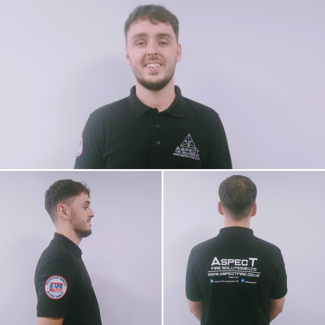 Exciting new delivery! Our new polo shirts have arrived showing the great new BAFE logo, and a sleek new silver Aspect logo. It's important to make sure our engineers look the part. Thanks to our CAD Designer Josh for modelling!