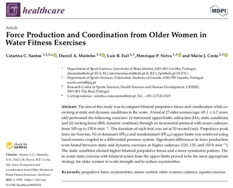 catamscsantos's tweet image. 📄: Force Production and Coordination from Older Women in Water Fitness Exercises mdpi.com/1231008 @Healthcare_MDPI