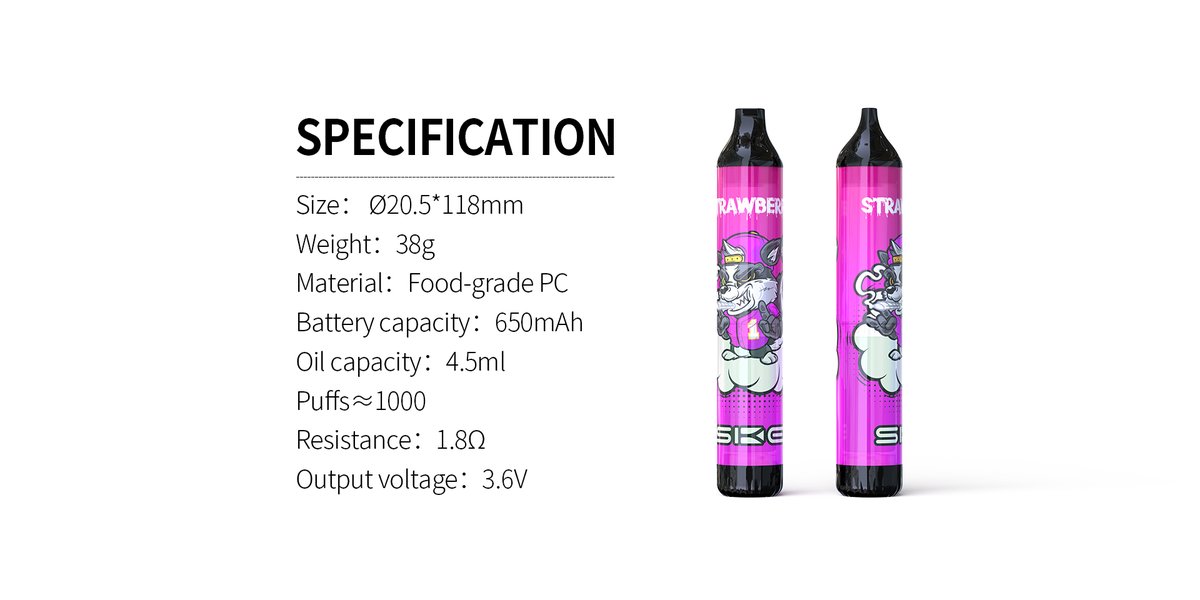 RubyChe48746213's tweet image. #vape #disposable cigaretts #e-cigaretts #electronic cigarettes
1000puffs-4.5ml-650mAh
Glowing-cool! 
New design, transparent body
4.5ml super oil tank, times goes on, long lasting companion.
Steady output 3.6V, the result is smoky. 
More info at sikaryvapor.com