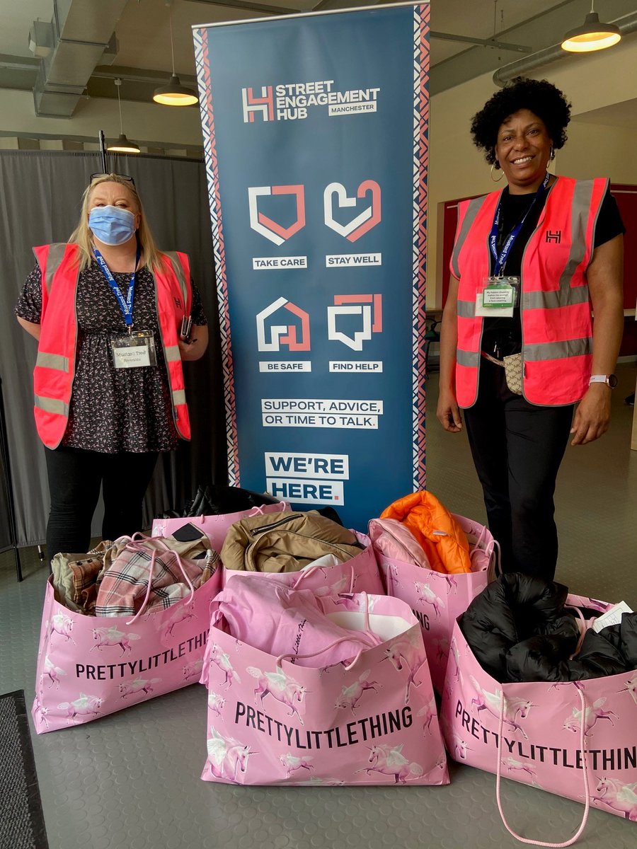 BOOHOO IN THE COMMUNITY🏘️ 

Earlier this month, PLT donated clothing and health/beauty products to @ManchesterASBAT's Street Engagement Hub to help create care packages for women living on the streets of Manchester.