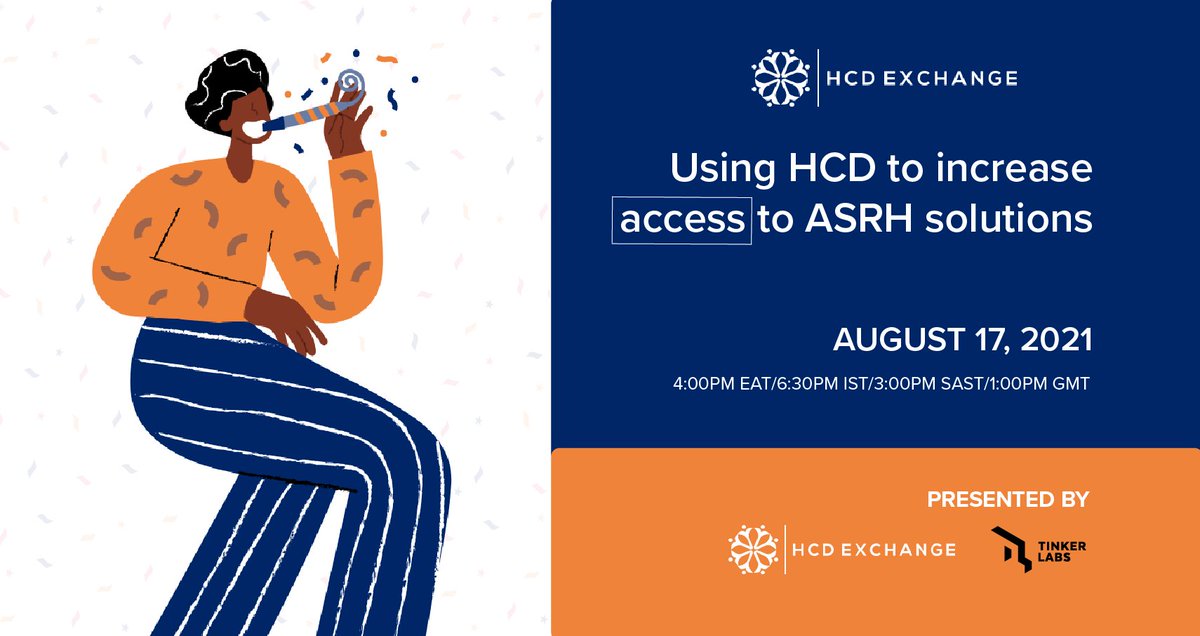HcdXchange's tweet image. Today&apos;s design workshop is focused on using design thinking to increase access to ASRH interventions, programmes, and solutions. 

It will be co-hosted with @tinkerlabs!

Sign up here  jsi.zoom.us/meeting/regist…