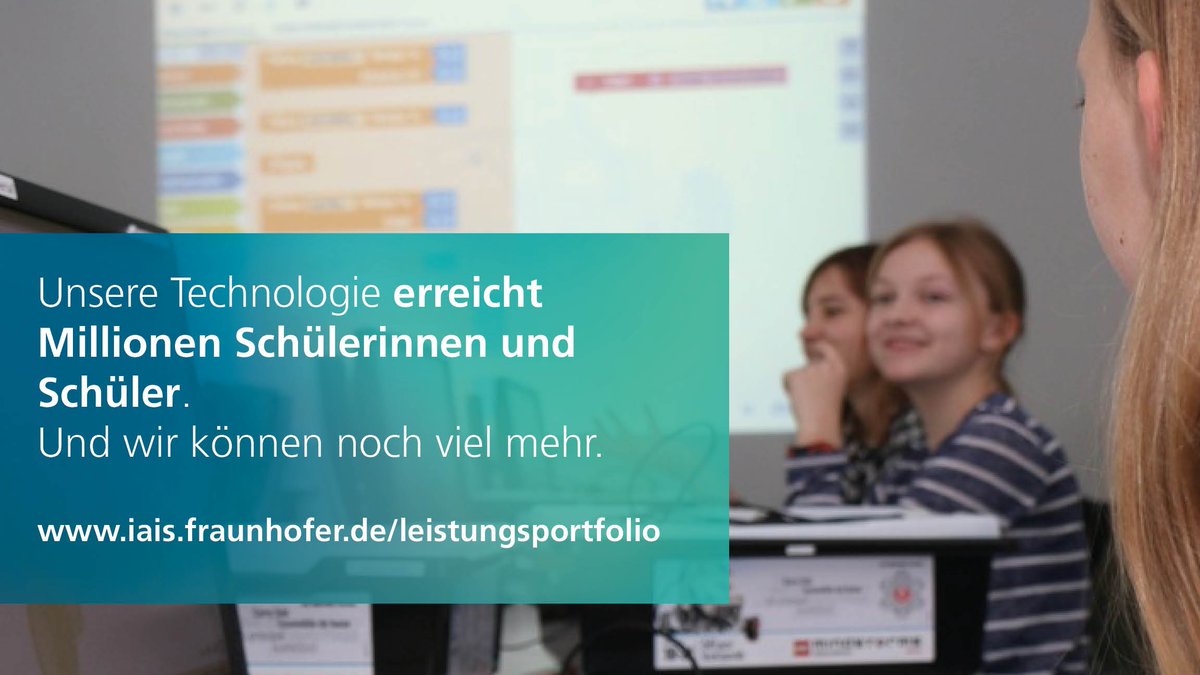 FraunhoferIAIS's tweet photo. Schon gewusst? Dank #OpenRoberta @RobertaIAIS starten Millionen Kinder weltweit #SmartCoding 👩💻! Wir können noch mehr: Die #OpenSource-Technologie erleichtert auch Erwachsenen das #CloudProgramming komplexer Systeme.
Unser Leistungsportfolio: https://t.co/4YsOBvITlC
#WeKnowHow https://t.co/btUmpyRPrI