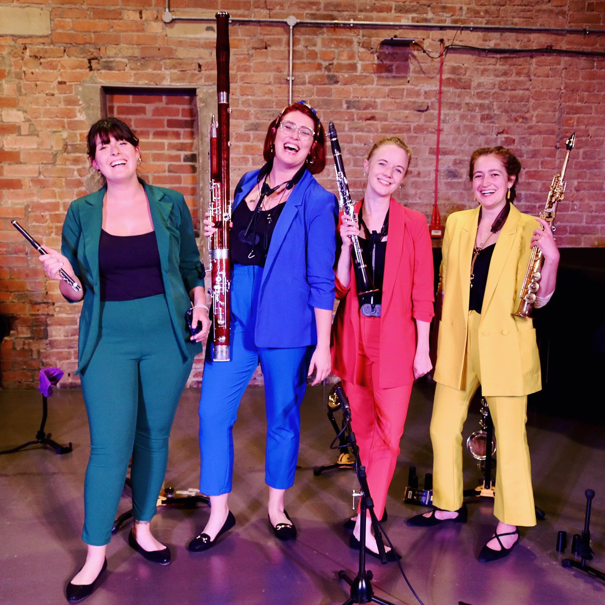 What a joy it was playing to a live audience again with <a href="/Chameleon4tet/">Chameleon</a> at the <a href="/anthonyburgess/">Anthony Burgess Foundation</a> foundation last week. We had the best time, especially as we got to wear our new suits!! Thanks to everyone who joined us #virtuallylive #chambermusic