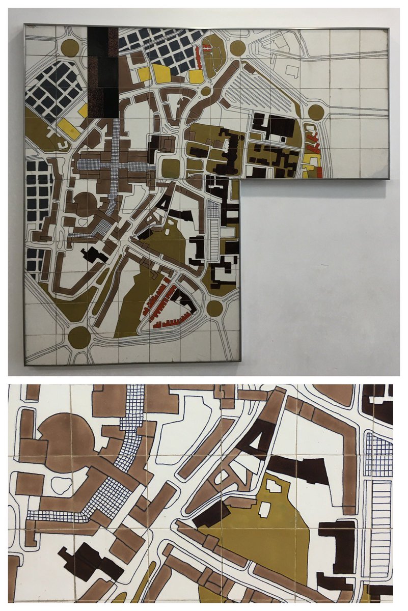 Garden_Heritage's tweet image. Some glimpses of Gordon Cullen’s mural, in Coventry, for #TileTuesday. Commissioned in 1957 to ‘illustrate the spirit in which the reconstruction of Coventry was being undertaken’, it was relocated (still within the Lower Precinct) in 2002.
