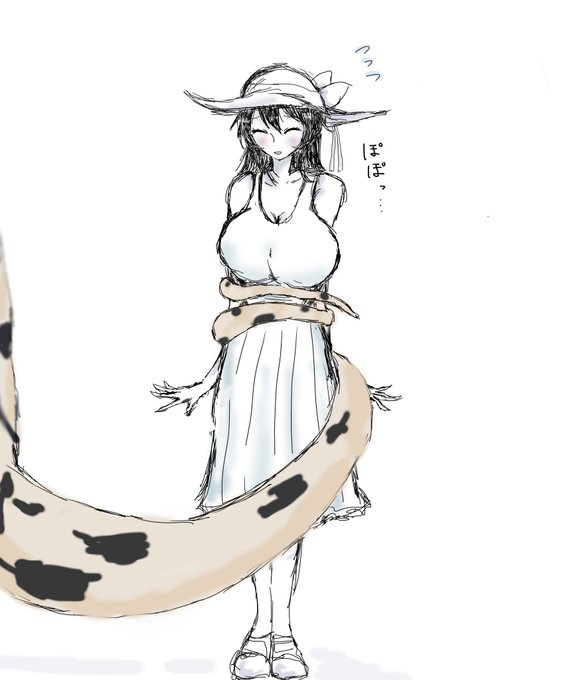 お盆休みも終わろうとしてるので、ピンチに陥ってる八尺様描いてみた…
#絵描きさんと繋がりたい 