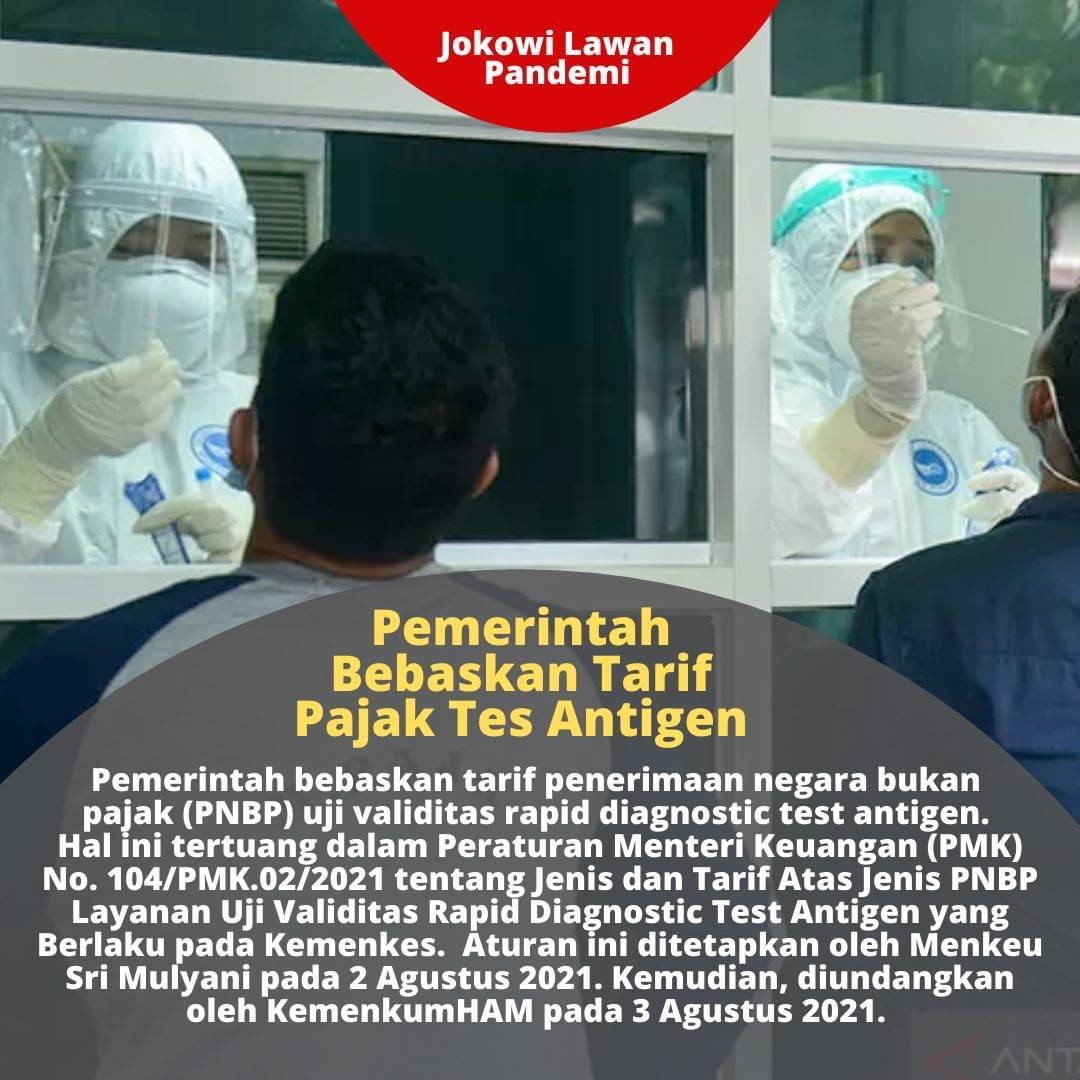naypsha's tweet photo. Pemerintah bebaskan tarif pajak tes antigen https://t.co/Ygr9SkfkdM