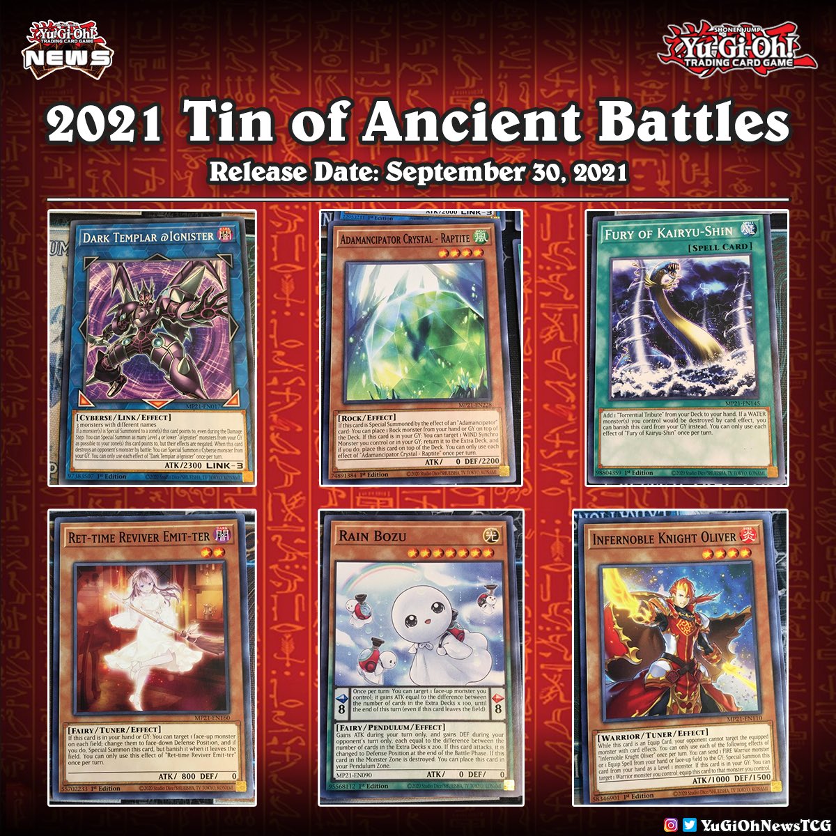 YuGiOh News on Twitter " 2021 𝗧𝗶𝗻 𝗼𝗳 𝗔𝗻𝗰𝗶𝗲𝗻𝘁 𝗕𝗮𝘁𝘁𝗹𝗲𝘀 Here are few