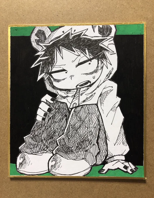 #yrmn 絵柄を変えてみたかった(🐸です) 